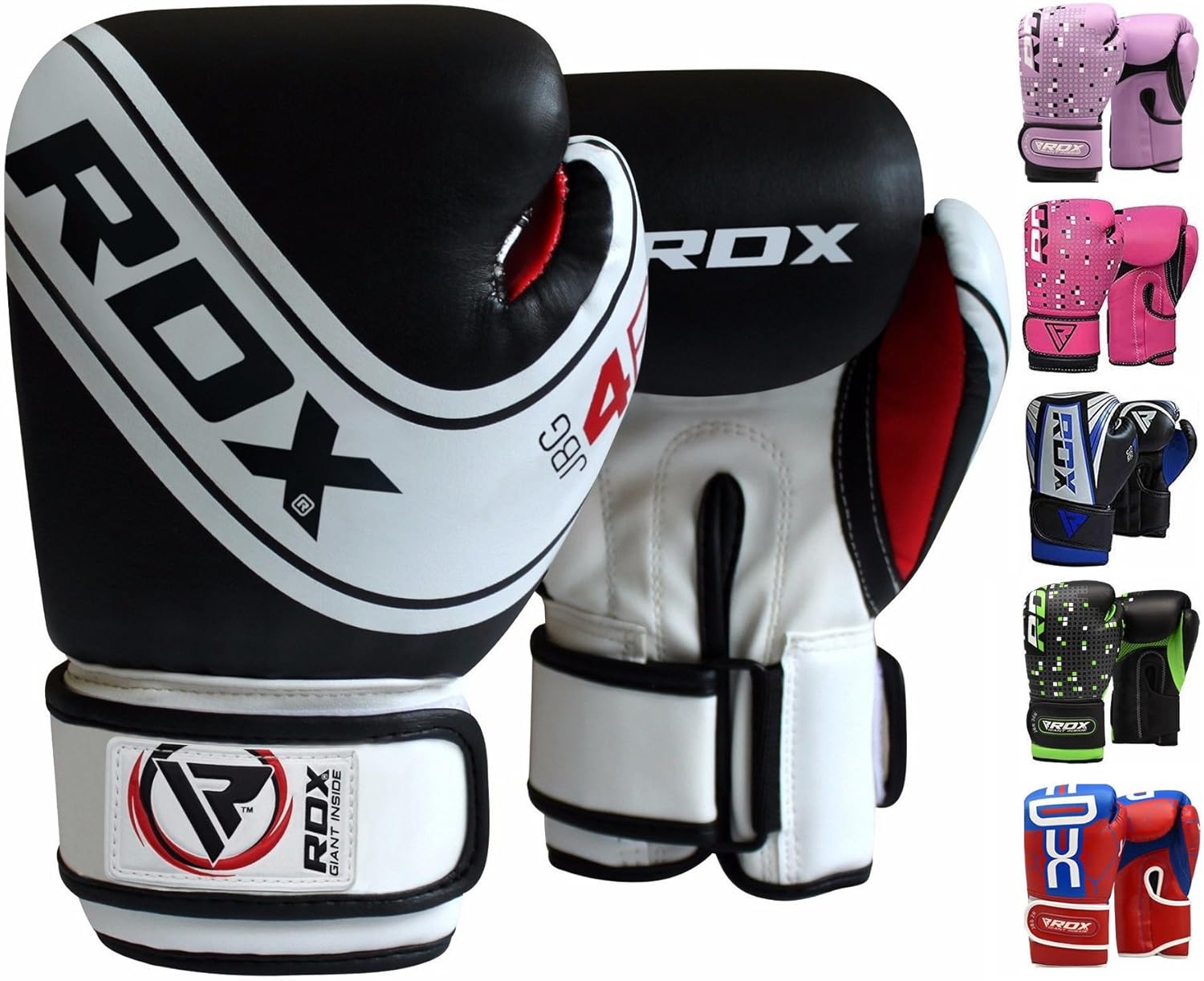RDX Kids Boxing Gloves Maya Hide Leather 4oz, 6oz Junior Punch Bag MMA