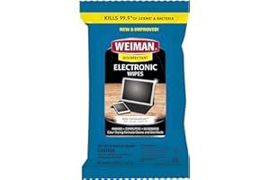 Weiman Disinfecting Electronic Wipes - Safely Clean Your Screen, Laptop, Computer, TV, Equipment-Electronic Cleaner Wipes