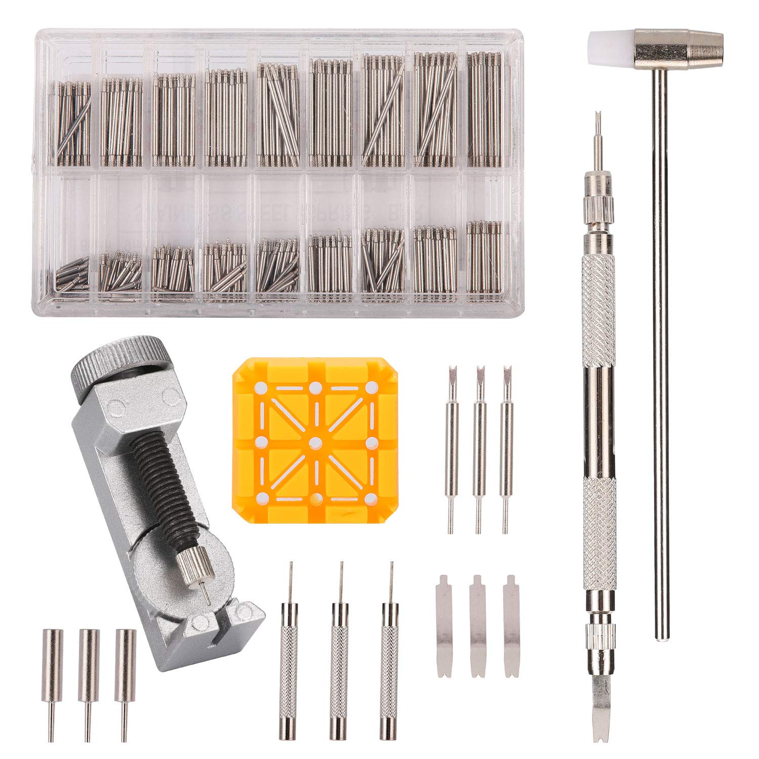 376pcs Watch Link Remover Kit - Watch Band Spring Bar Tool Set with Watch Pins for Watch Repair and Watch Band Replacement