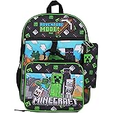 Minecraft Adventure Mode 5 Piece Kids 16" Backpack Set