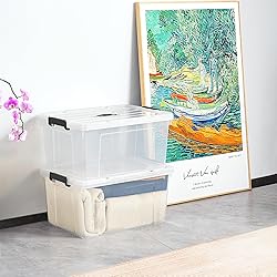 Cetomo Storage Bins on Handle, Storage Box, Plastic