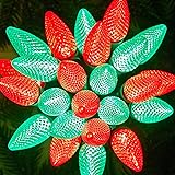 Brightown C9 Christmas String Lights, Red and Green