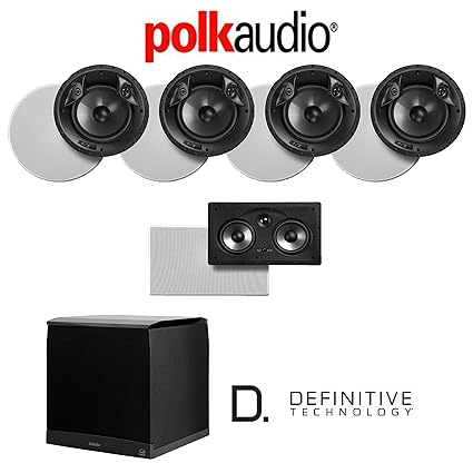 Amazon Com Polk Audio 80 F X Rt 5 1 Ch Vanishing Series In