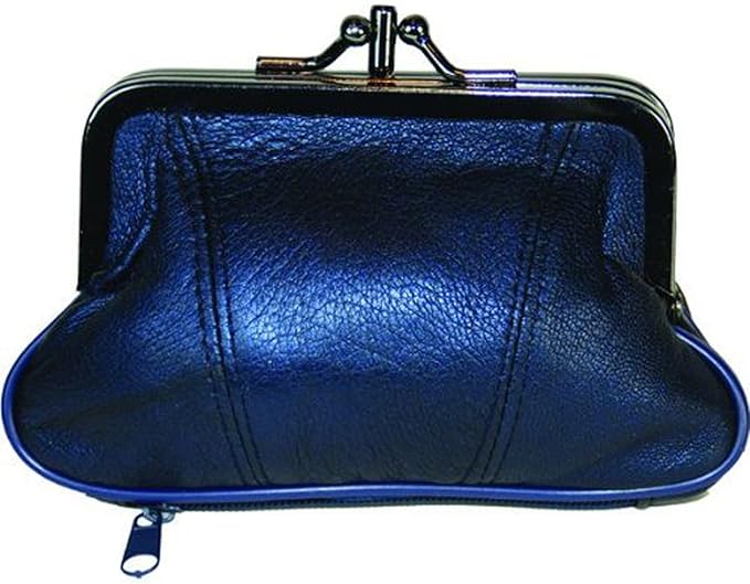 Leather Change Purse Dark Blue Y062 Office Products