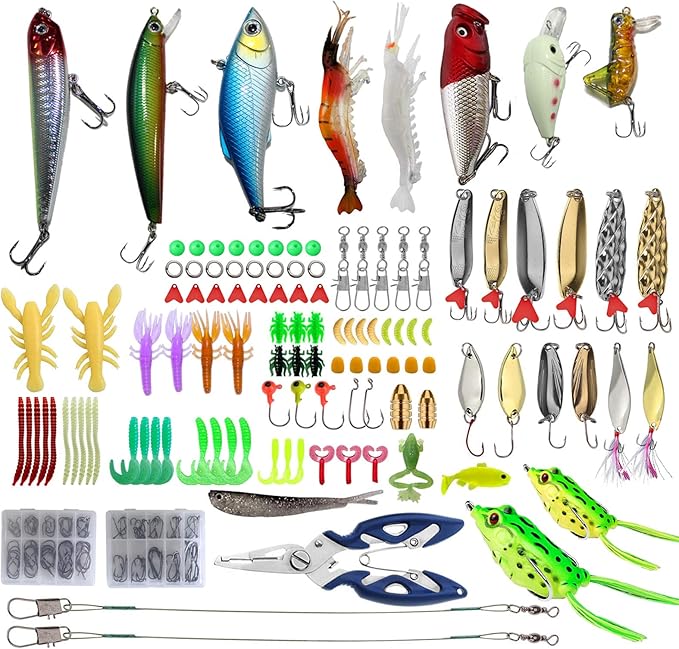 235pcs Fishing Lures Set Include Crankbaits Frog Lure