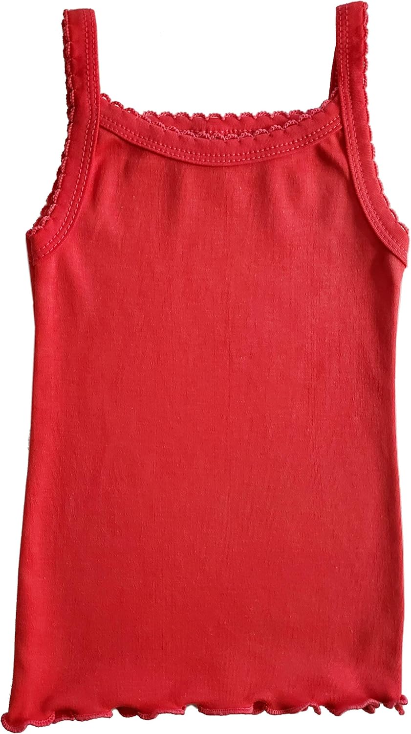 B-One Kids Girls' Cotton Camisole Tank Top Undershirt (Multipack): Clothing