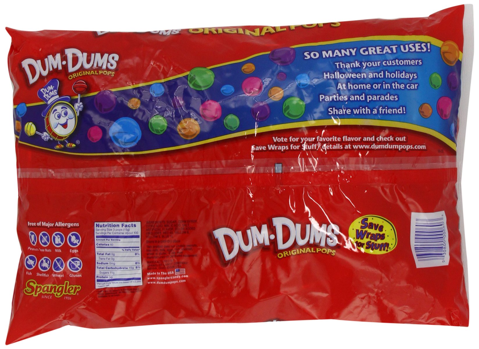 DUM DUMS Lollipops, Variety Flavor Mix, 300 Count Bag Buy Online in