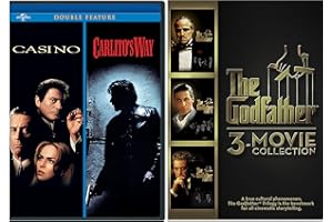 OSDTKRU The Godfather 3-movie Collection & Casino + Carlito's Way Mob Crime Trilogy Movie Set