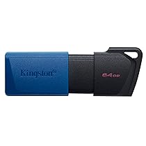 Kingston DataTraveler Exodia M PenDrive USB 3.2 Gen 1 DTXM, 64GB – con cappuccio removibile (Nero + Blu)