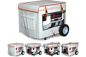 TBNO Generator cover,(38"L x 28"W x 27"H) Generator Covers While Running,All Season Protection for Generator,Heavy Duty Waterproof Generator Covers for Outside,beige
