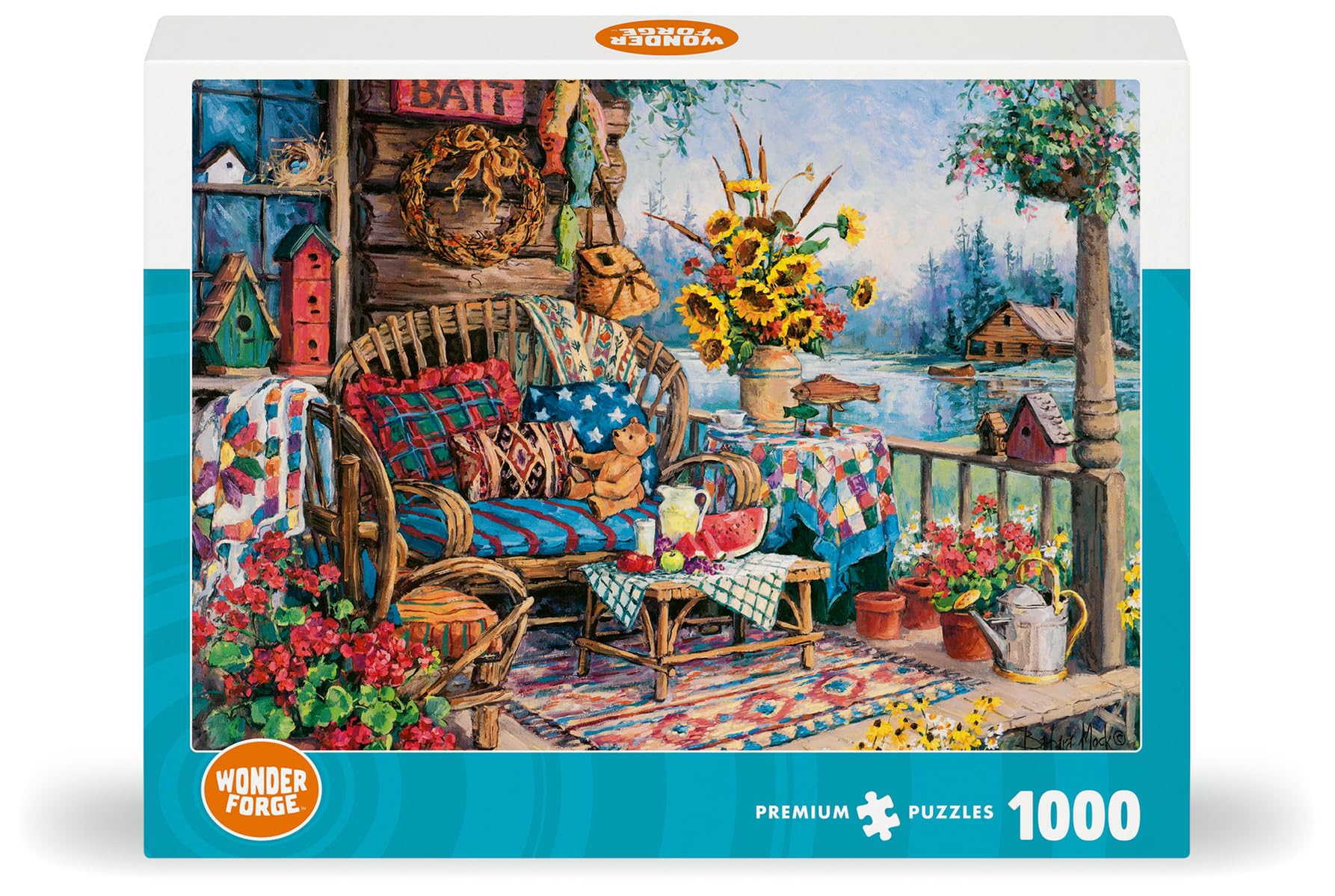 Wonder Forge Country Hideaway 1000 Piece Jigsaw Puzzle for Adults | Unique, Perfectly-Fitting Pieces | Fun, Vibrant Imagery | Amazon Exclusive