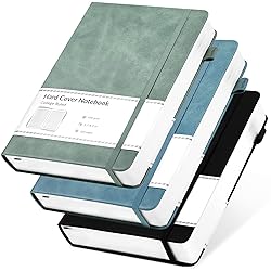 CAGIE 3 Pack Journals Notebooks for Women Men Thick