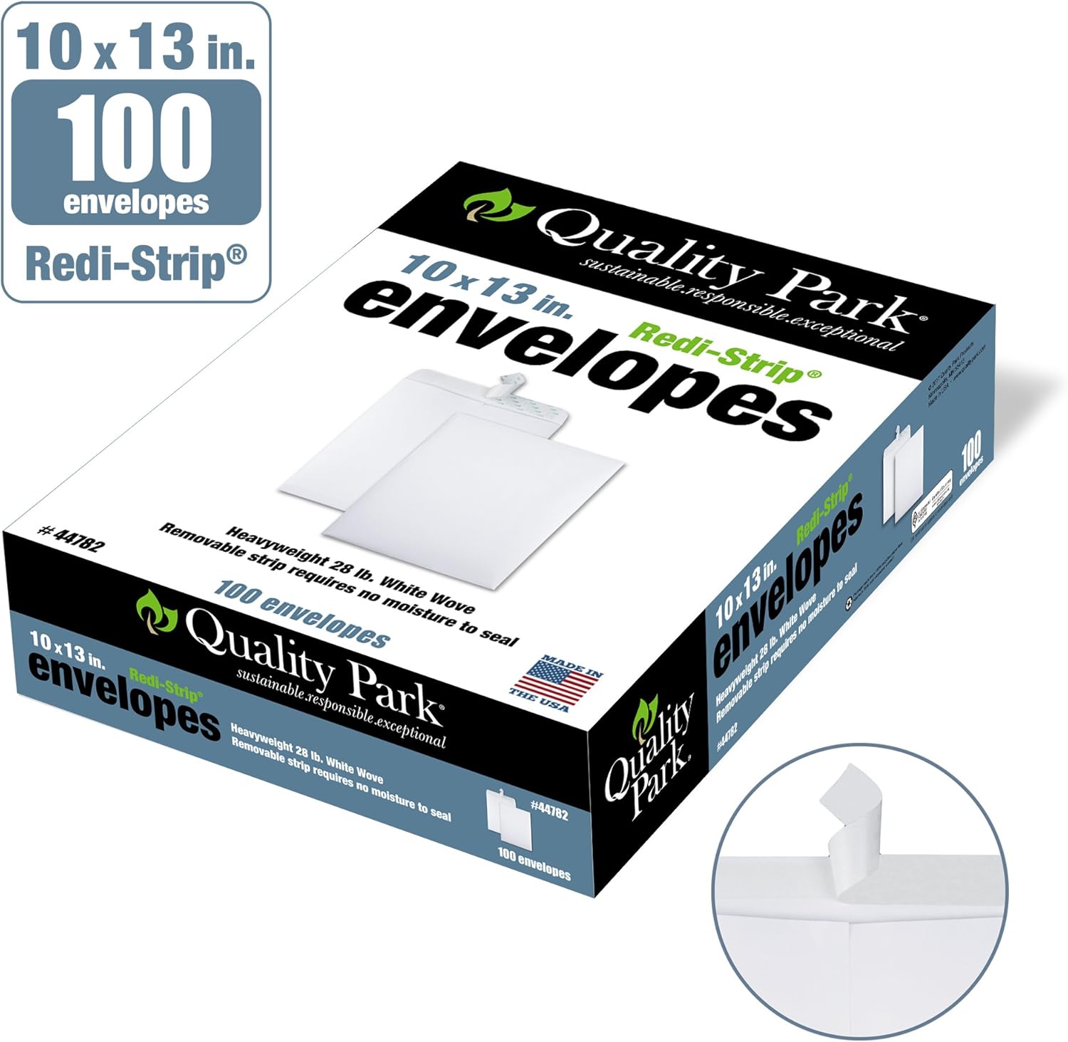 Quality Park 10 x 13 Catalog Envelopes with Self Seal Closure, 28 lb Brown Kraft, Great Option for Mailing, Storage and Organizing, 100 per Box (44762) : Office Products