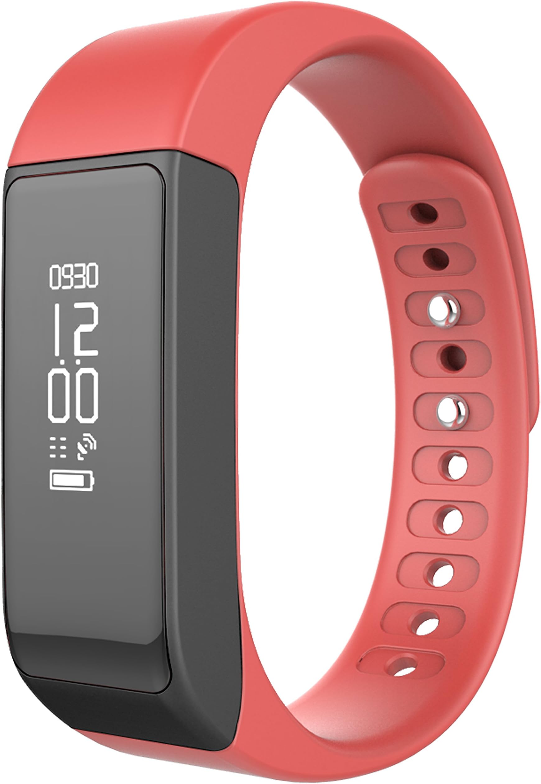 Juboury I5 Plus Wireless Fitness Tracker Fitbit Band Bluetooth Sports Bracelet with Pedometer Sleep Monitoring Calories Track for Daily Activity and Sleep (Red)