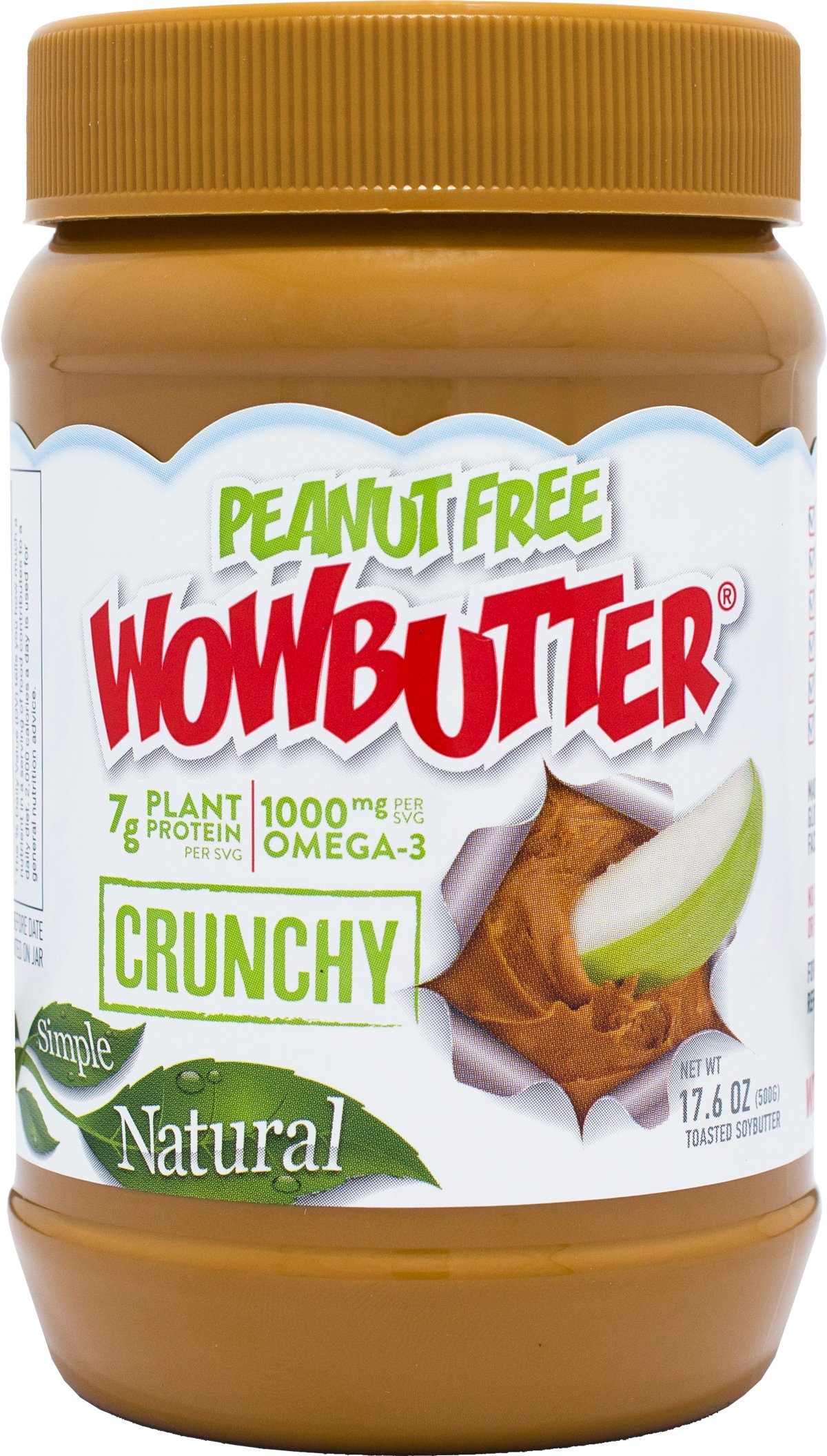 Wowbutter Natural Peanut Free Creamy 6x1.1lb Jars Wow