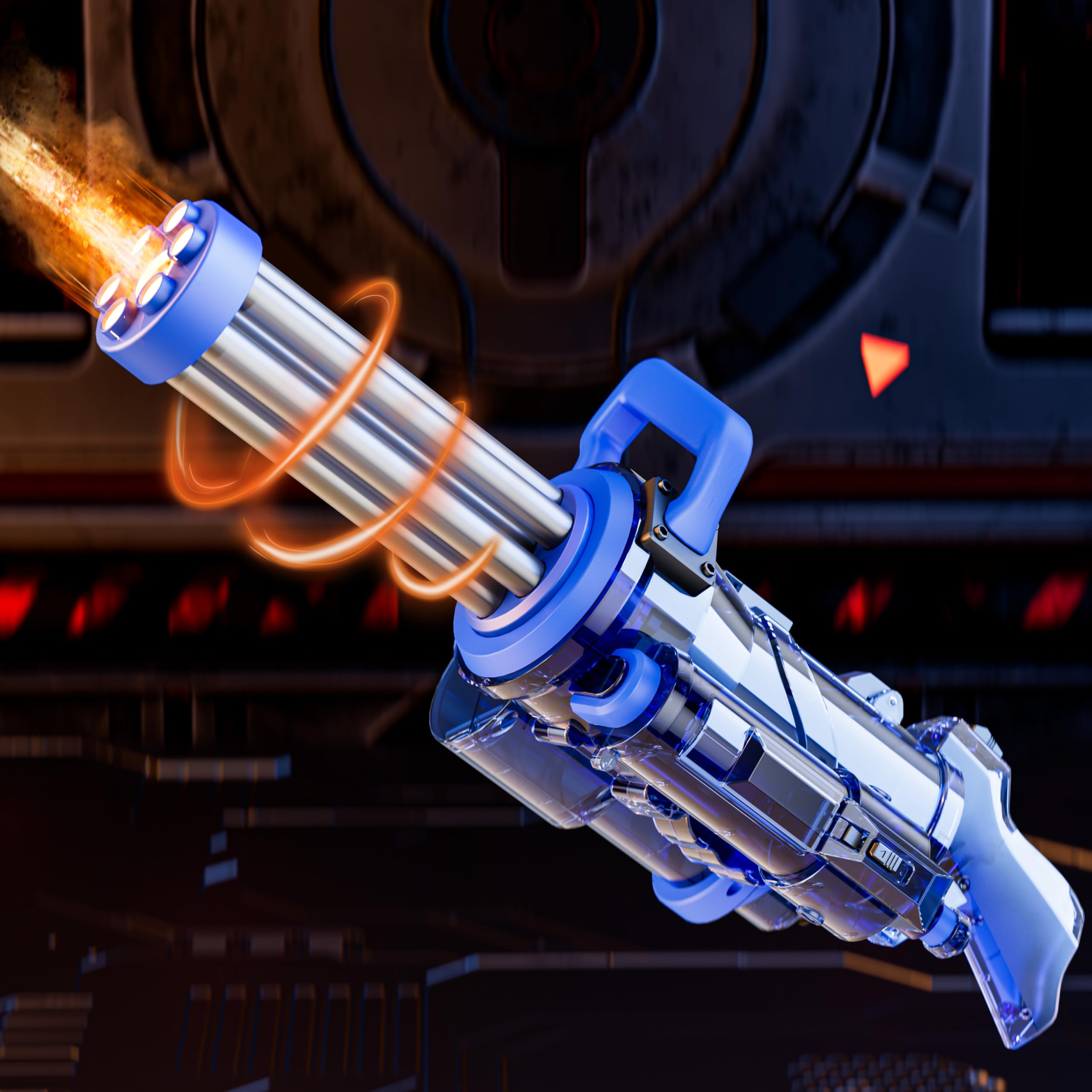 Photo 1 of Funwee Gatling Electric Water Gun for Adults Kids Age 8-12, Powerful Automatic Squirt Gun, High Powered Shooting 200+ Times, 25-28 FT Long Range Auto Water Blaster, Outdoor Pool Toy Game(Sky Blue)