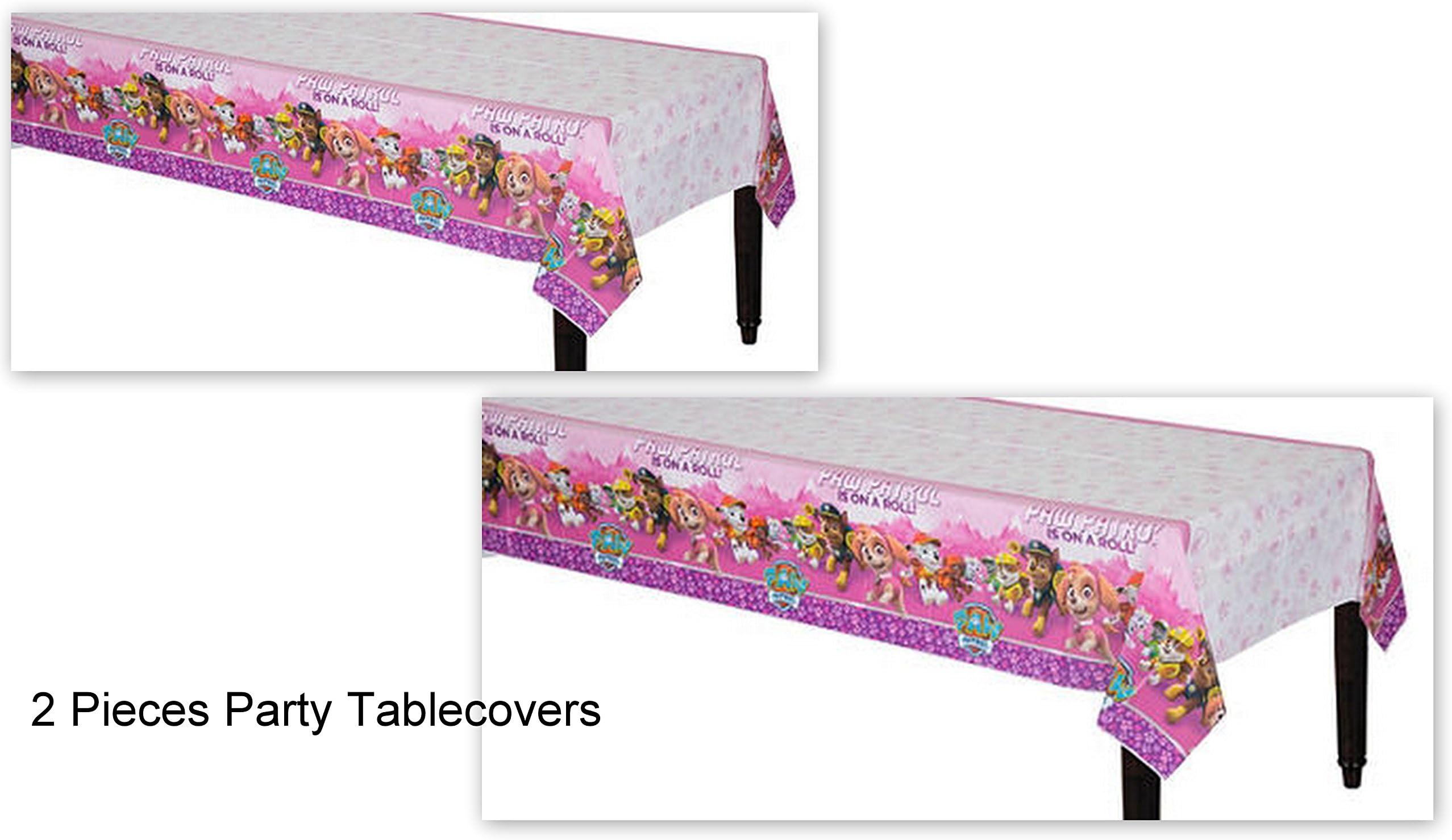 Paw Patrol Skye Girl Dog Girl Pink Decoration Party Tablecover Tablecloth Birthday - 2 PIECES