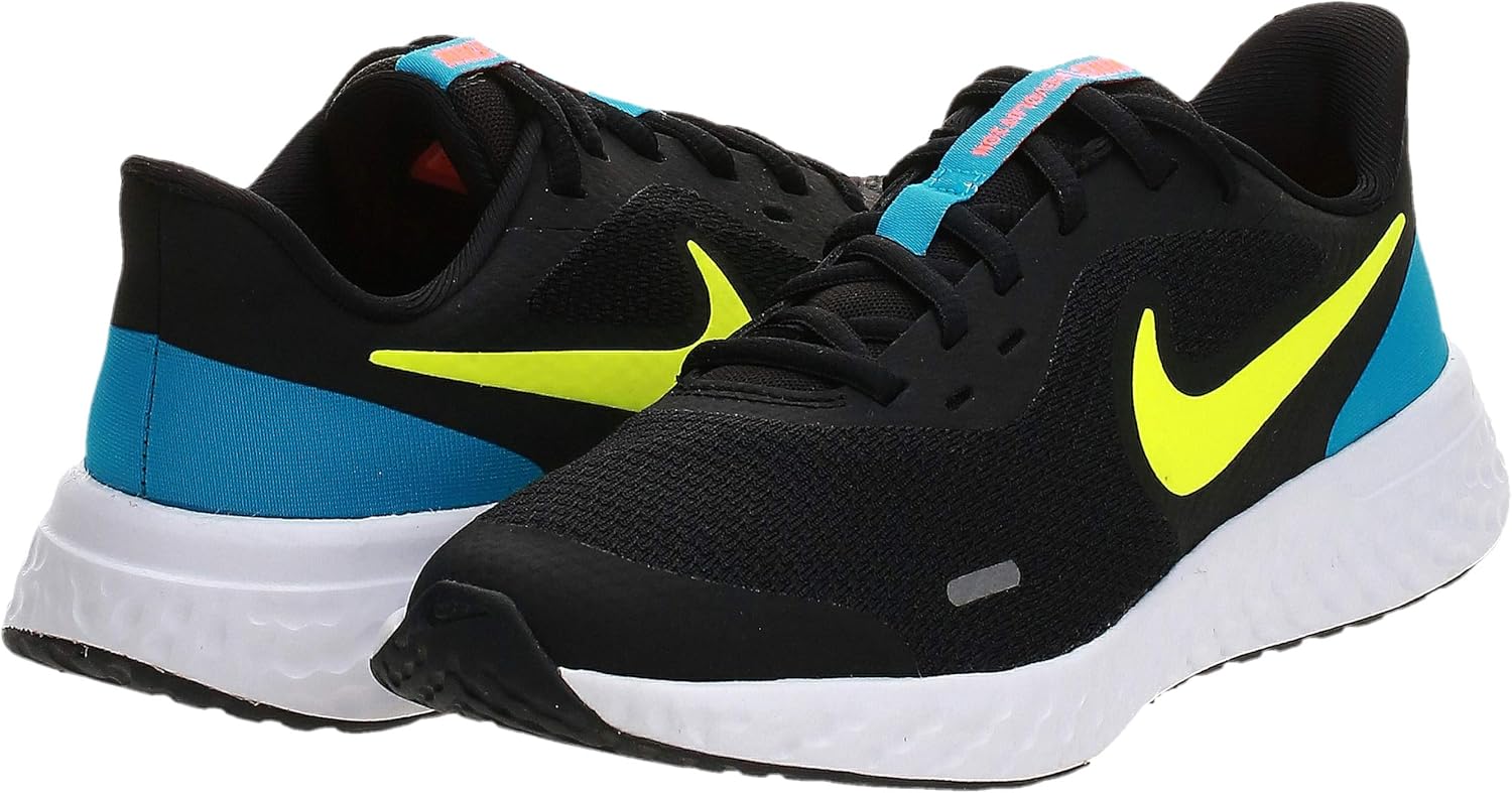Amazon ナイキ レボリューション 5 Gs Revolution 5 Gs Bq5671 076 ジュニア キッズ 子供 スニーカー ブラック イエロー Nike ナイキ シューズ バッグ