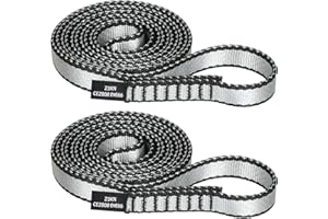 KLYTORX 18MM Nylon Climbing Sling Runner - 23KN CE2008/EN566 Certified Outdoor Climbing Webbing for Rock Climbing, Rappelling, Mountaineering, Swing Gear, Outdoor Adventures & Emergency Anchoring