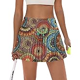 LouKeith Pleated Tennis Skirt High Waisted Golf Skirts with Shorts Pockets Casual Workout Athletic Skorts for Woman