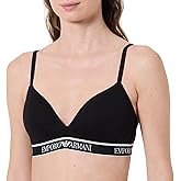 Emporio Armani Women's Iconic Logo Band Padded Triangle Bra