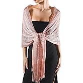 FURTALK Shawl Wraps for Women Silver Shawls and Wraps for Evening Dresses Sparkling Wedding Party Shawl Gift