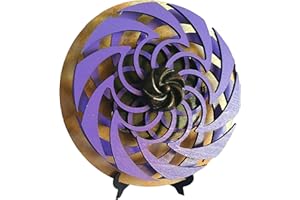 ORGONE ESSENTIALS Electric Kinetic Orgone Energy Spinner - with Shungite, Quartz Crystals, Copper (Lavender)