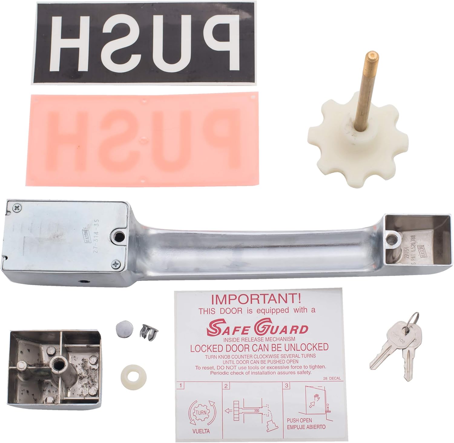 Kason 0027c Deadbolt Locking Handle And Strike Flush Offset 4 Inch Wall Thickness 10027c00005 Amazon Com