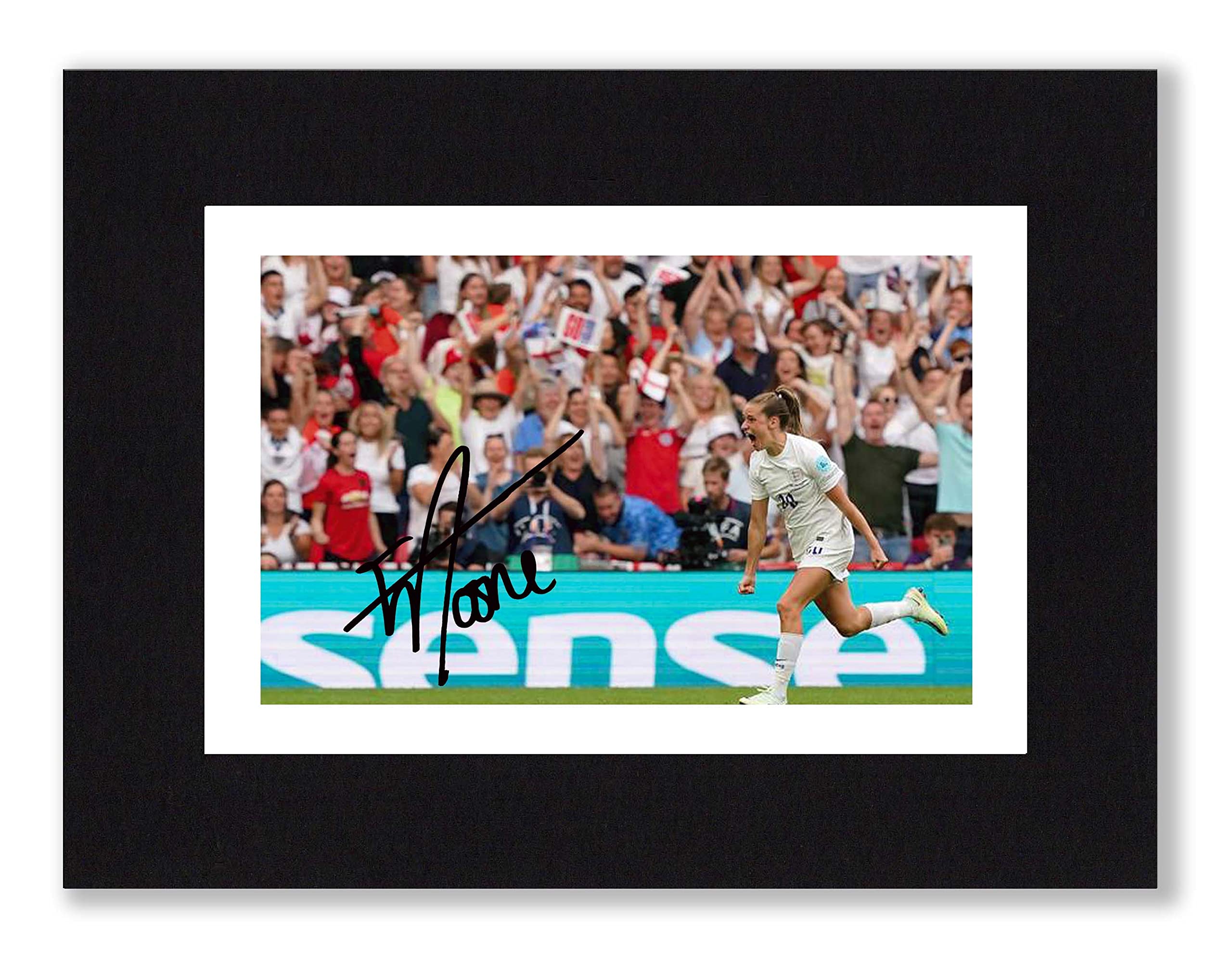 Ella Toone - England Women's Euro 2022 Winners, Lionesses Signed 8x6 Inch Mounted Photo Print - Pre Printed Signature - Football Autograph Memorabilia, Ready To Be Framed
