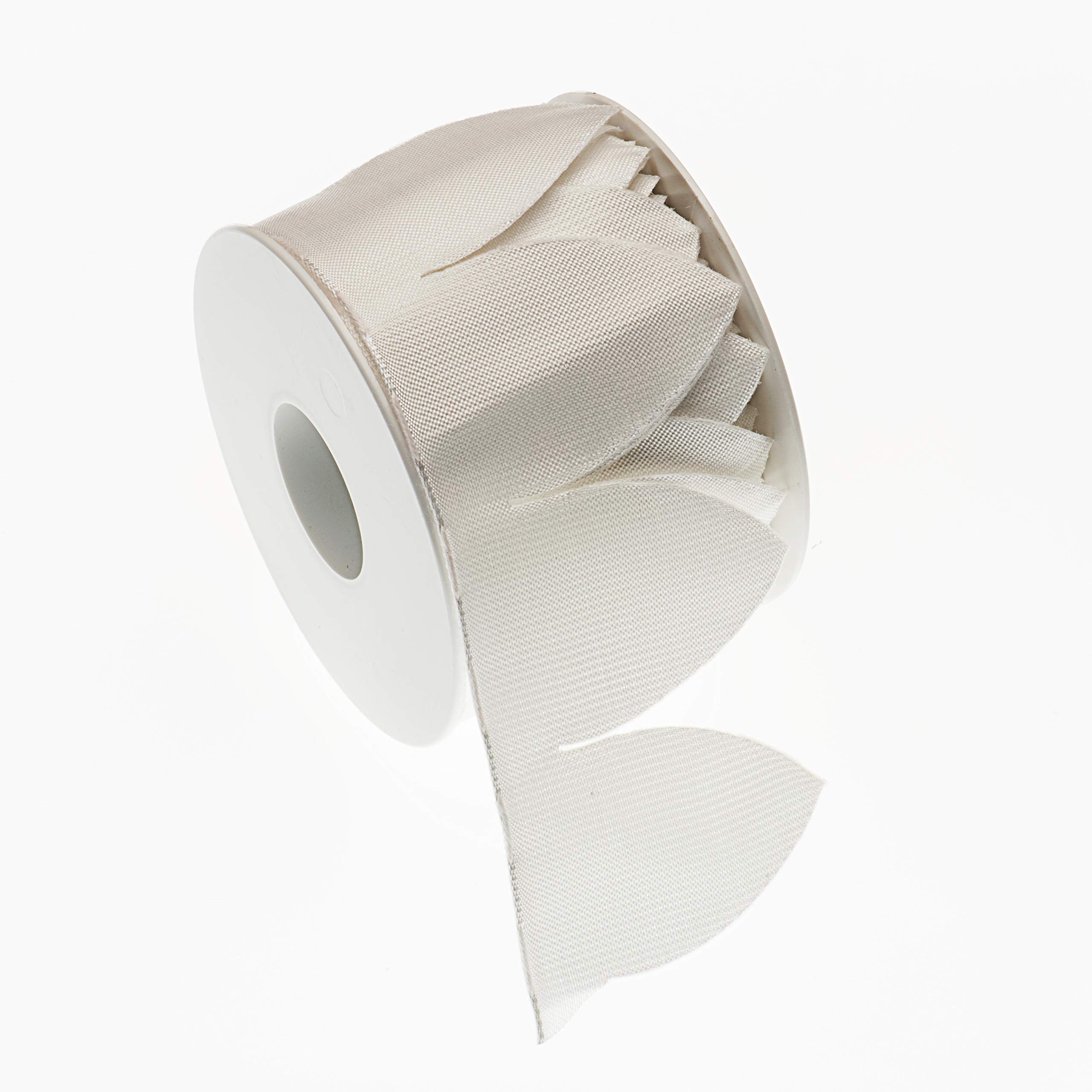 Sirene Daisy Ribbon Confetti with Downloadable Video Instructions Made in Italy for Grosgrain and Organza Favors (White, 25)