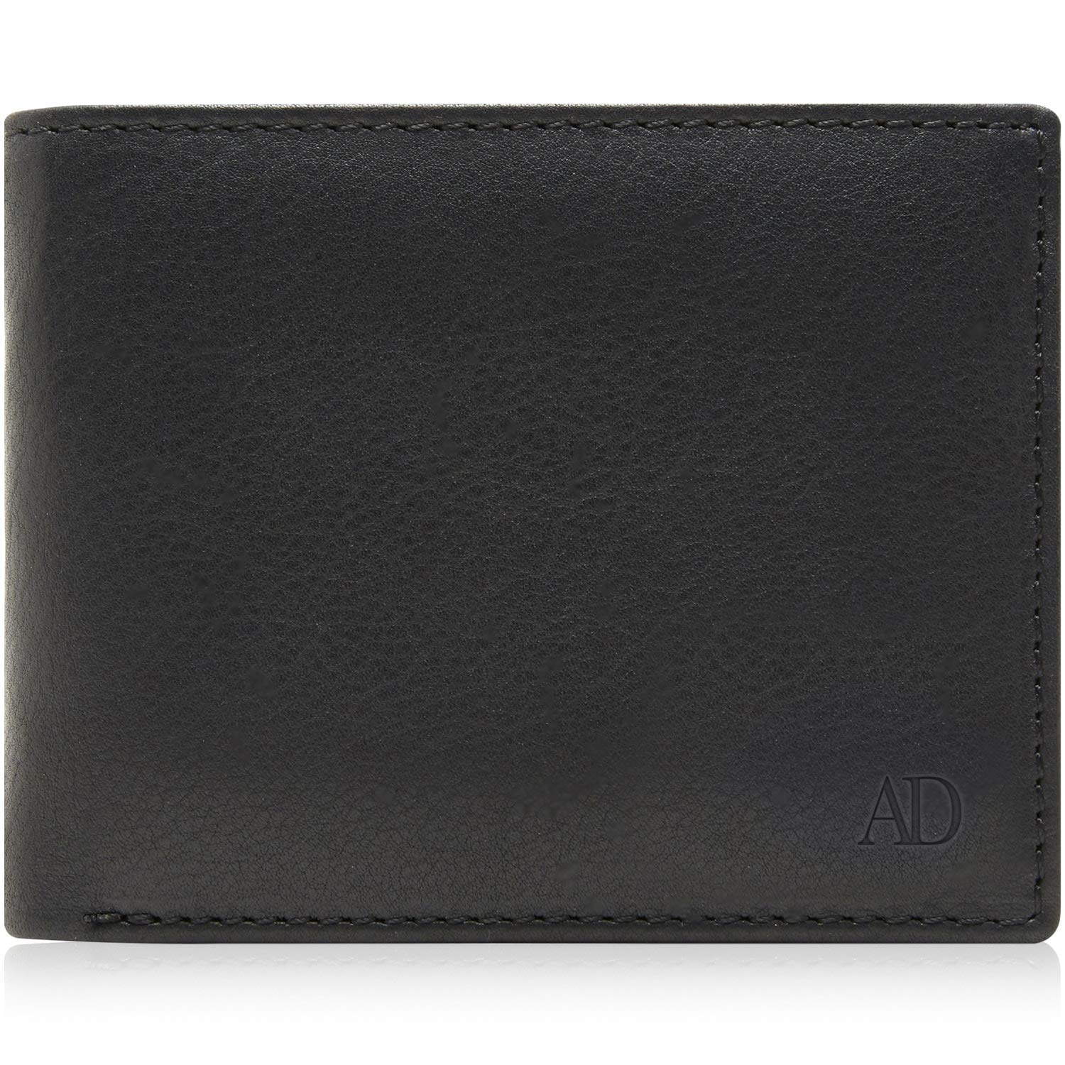 Access Denied Real Leather Slim Bifold Wallets for Men - Minimalist Card Holder Thin Mens Wallet RFID Gifts for Him