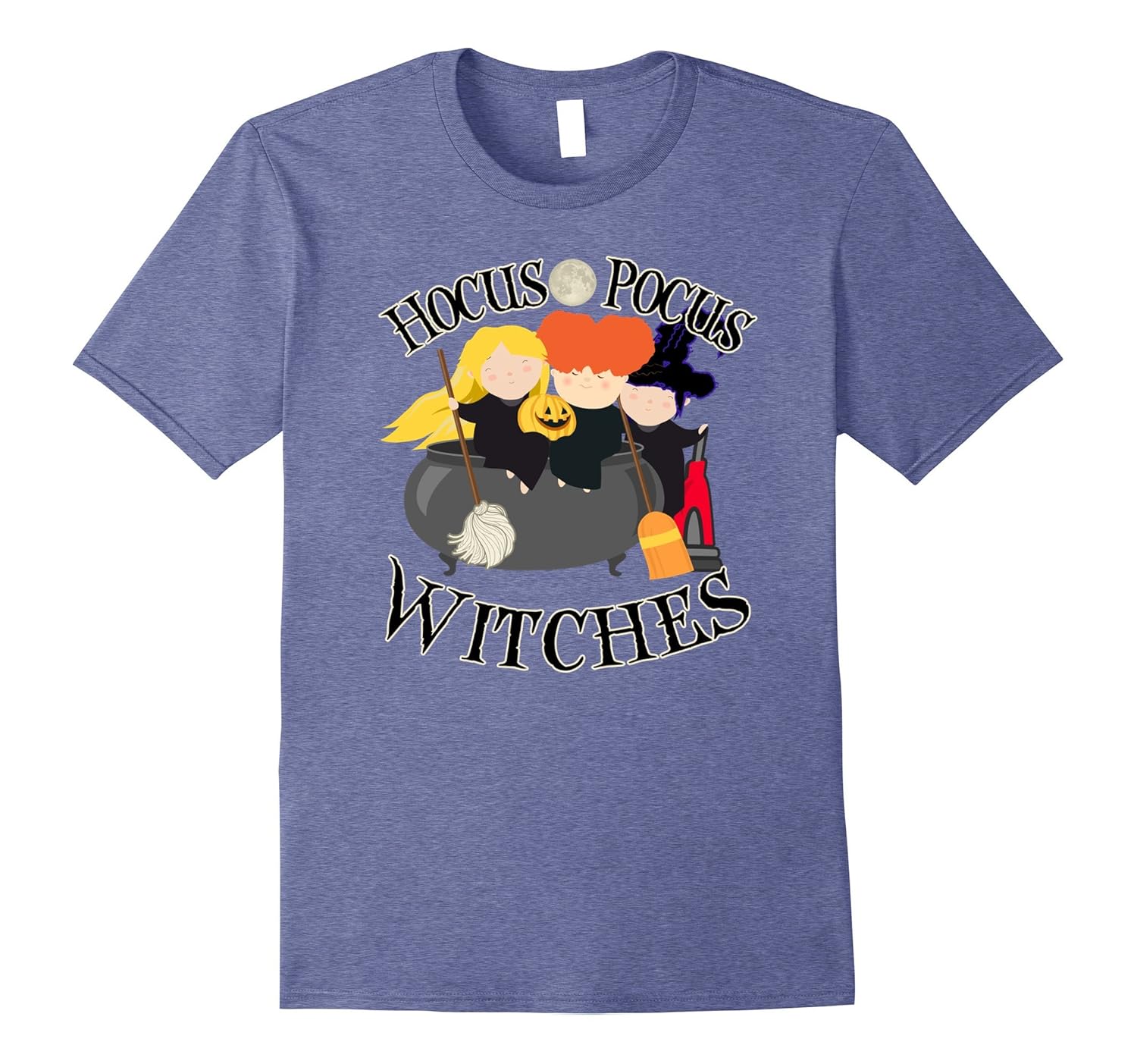 Hocus Pocus Witches Full Moon Cute Halloween October Shirt-T-Shirt ...