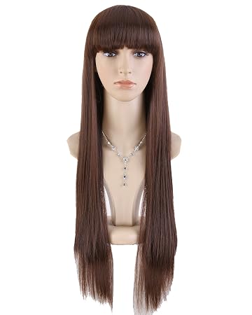 Cool2day Fashion Girls 26 Long Straight Hair Full Bangs Party