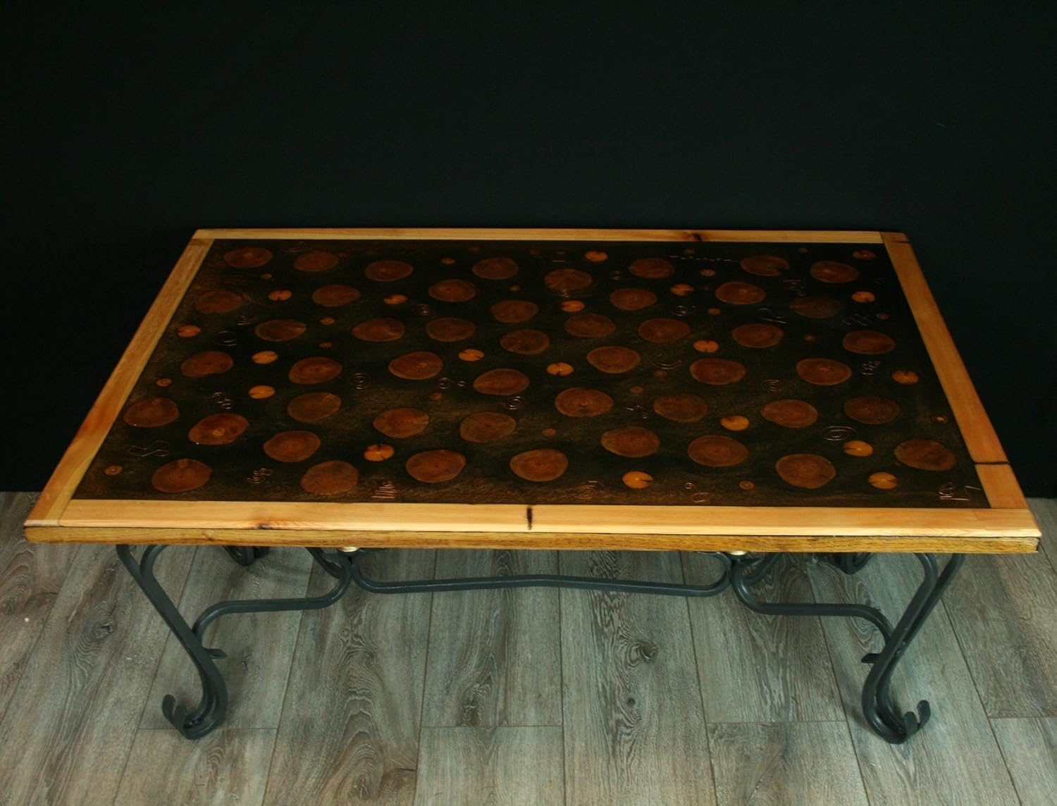 Resin Coffee Table with metal base Amazon.co.uk Handmade