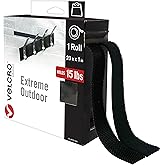 VELCRO Brand Extreme Outdoor Mounting Tape | 20Ft x 1 In, Holds 15 lbs | Strong Heavy Duty Stick on Adhesive | Mount on Brick, Concrete for Hanging, 30702