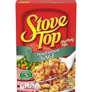 Stove Top Stuffing Mix (6 oz Boxes, Pack of 12) Traditional Sage 72 Ounce (Pack of 12)