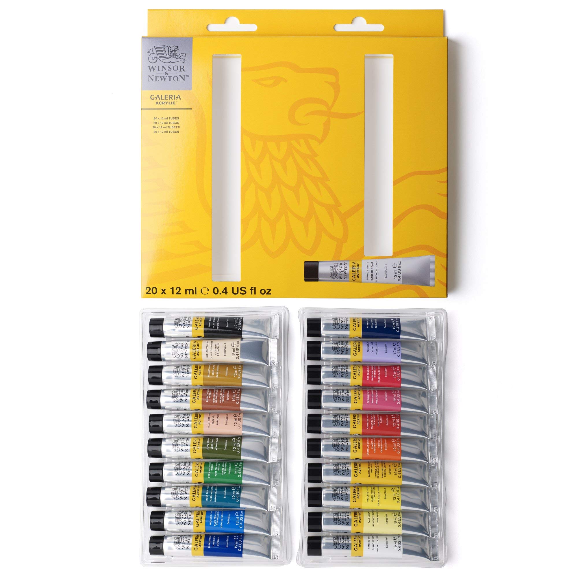 Winsor & Newton, Galeria Acrylic, 20x10ml Tube Set — image 1