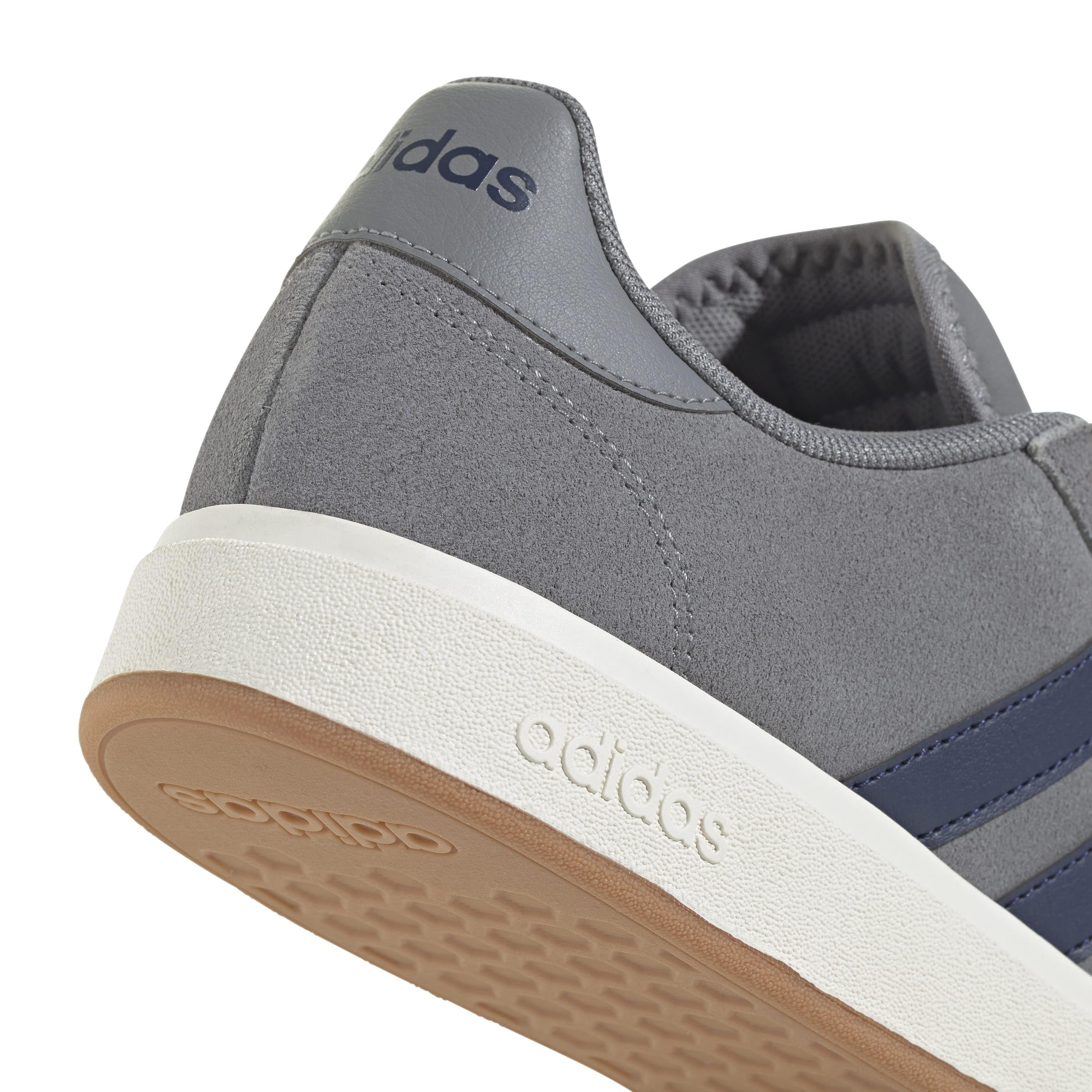 Adidas Herren Grand Court Base 00s Shoes, Grey Three/Dark Blue/Off White, 44 2/3 EU 4