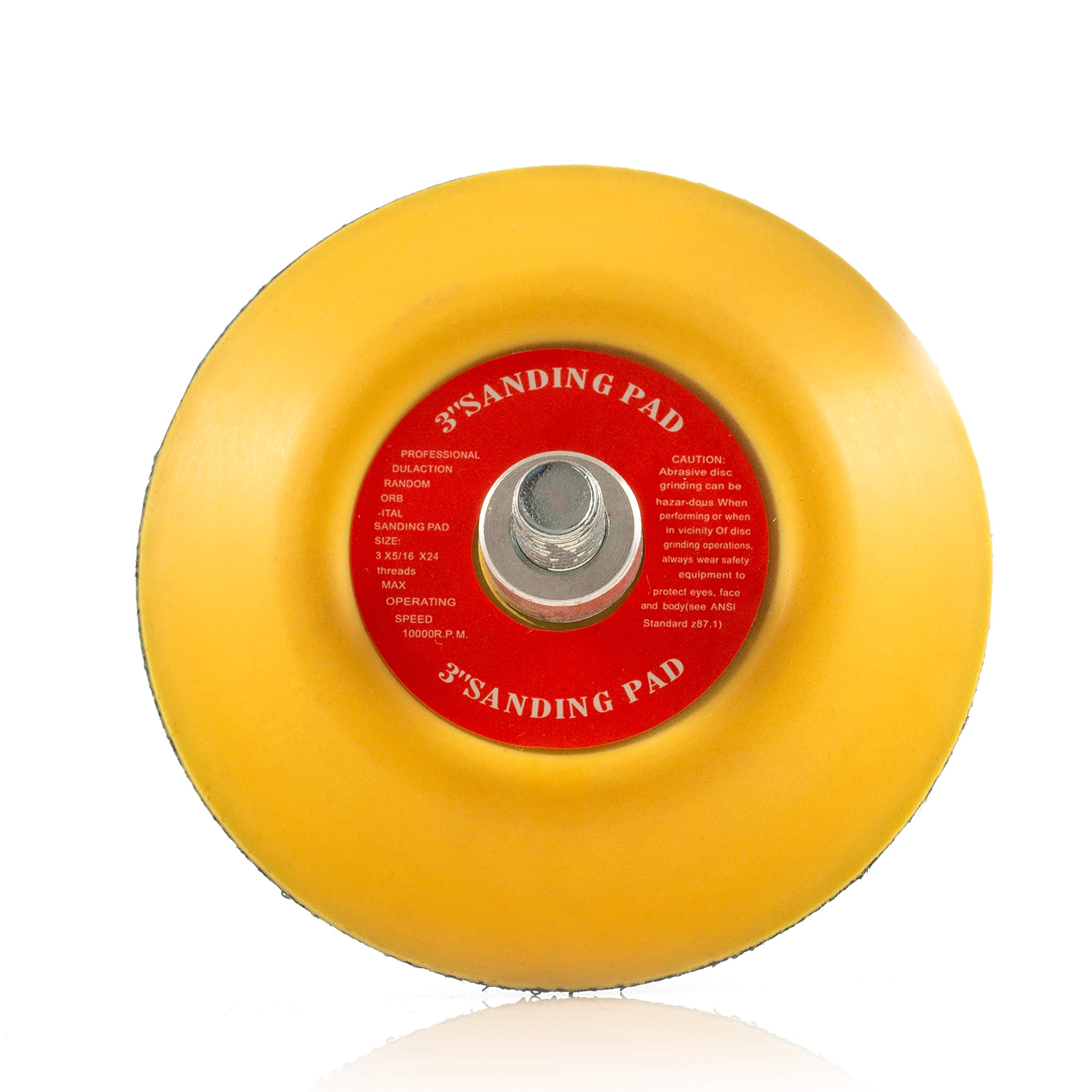 Glass Polish 3 inch (75mm) Dual Action Backing Pad with Thread 5/16''-20 - GP12711