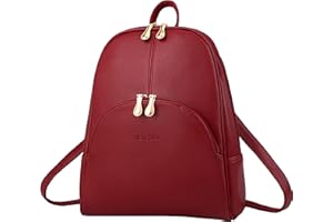 Nevenka Backpack Purse for Women Casual Shoulder Bag PU Leather Zipper Closure Adjustable Strap…