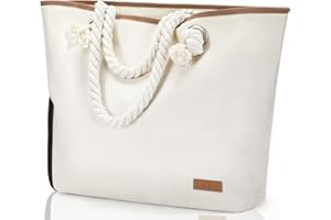 Lekesky Beach Bags for Women Large Waterproof Beach Tote Bags with Zipper Beach Bag Waterproof Sandproof Swim Pool Bag