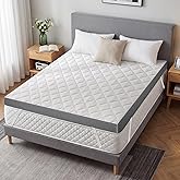Extra Firm Mattress Topper King, 3 Inch High-Density Foam Mattress Pad, Pain Relieving Bed Topper for Extra Support, Washable Cover with Anti-Slip Straps, CertiPUR-US Oeko-Tex Certified, 80" x 76"