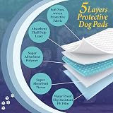 TBM Puppy Pads Large 50 Pack 60x60 Absorbent Quick Dry Anti Slip Leaks view 5