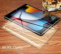 TiKeDa 2 Pack Screen Protector for iPad 9th 8th 7th