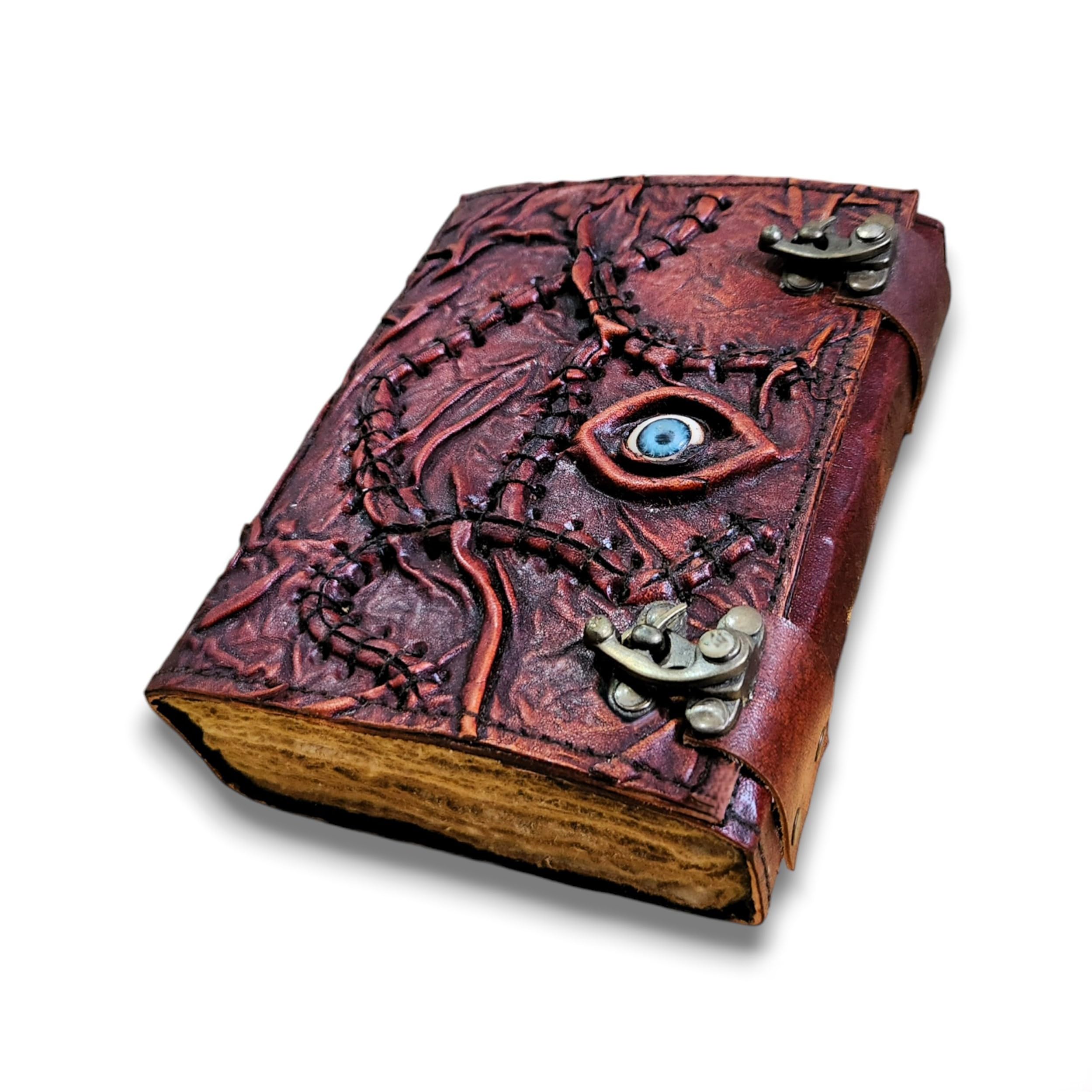 Leather Notebook (Red-Browish, 7x5 inch)