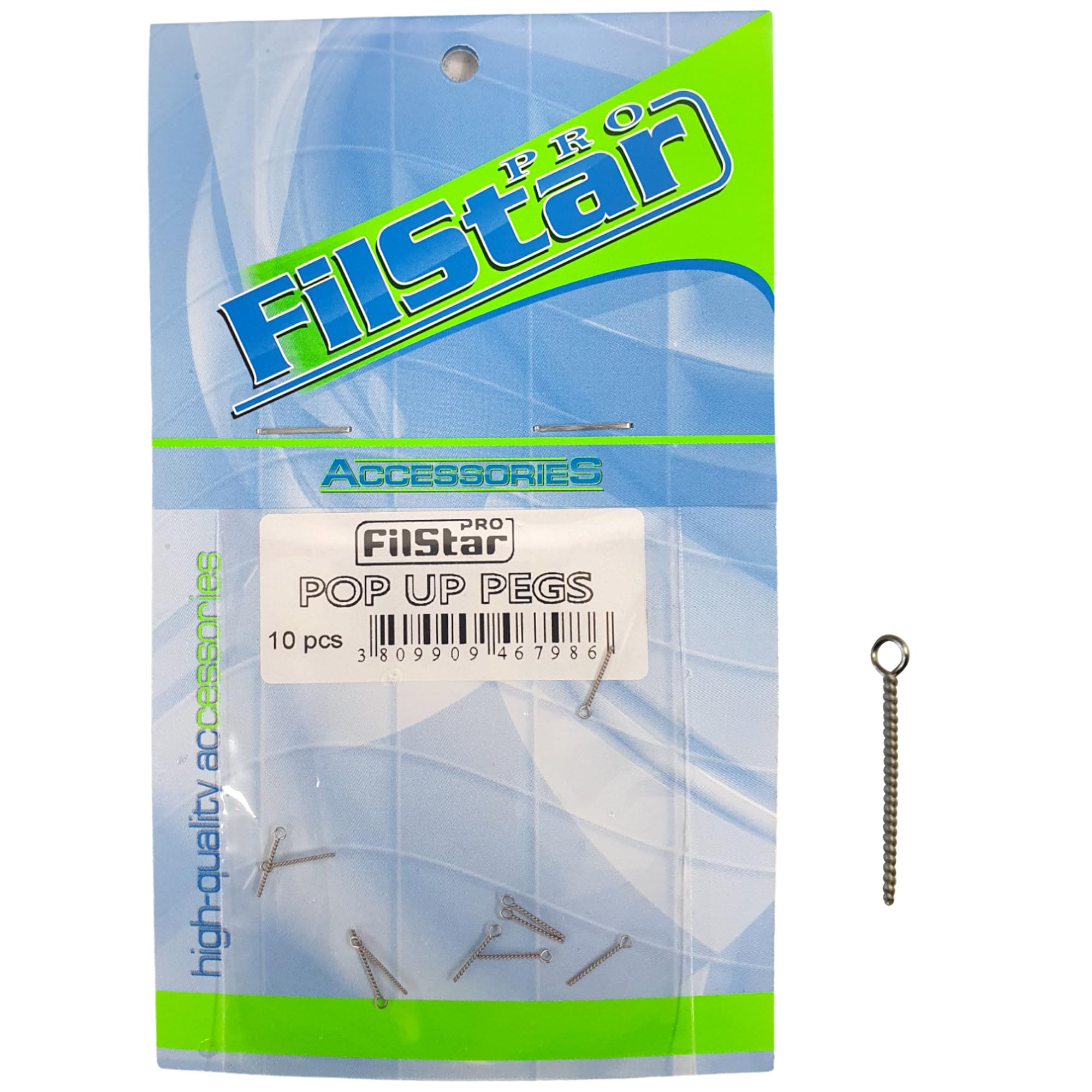 PRO Filstar Pop Up Pegs for Boilies 10 Pieces 10 mm - Bait Screws Pop Up for Fishing Hooks - Carp Fishing Screw - Fishing Bait Screws - Fishing Carp Feed Accessories - Pop Up Carp Hook Boilie