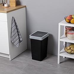TATAY Smart 25L Rubbish Bin Kitchen with Swing Lid