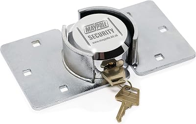 Maypole Heavy Duty Security Lock Chrome Hasp for Vans Sheds Garages 2kg