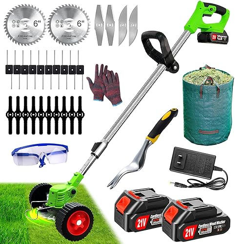 Weed Eater Cordless, Electric Weed Wacker Battery Operated Lawn