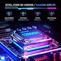 Mini Gaming PC, 12Th Gen Core i9-12900H Up to 5